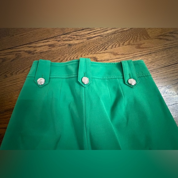 White House Black Market Kelly Green Cropped Pants - Picture 7 of 9